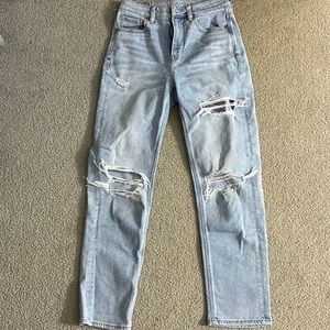 american eagle mom straight jeans